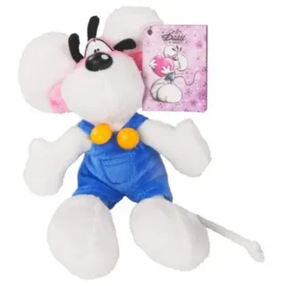 Diddl Schlüsselanhänger mit Latzhose blau 15cm