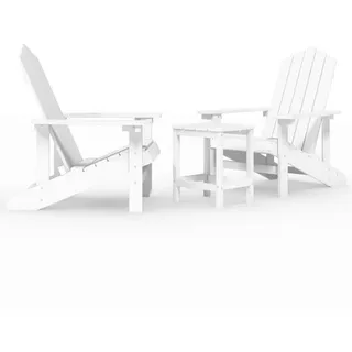 vidaXL Adirondack-Gartenstuhl 38 x 83 x 46 cm weiß