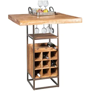 Wolfmöbel Bartisch Spring 90 x 105 cm Braun