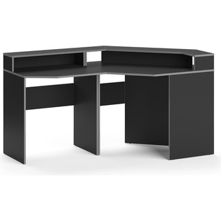 Vicco Gaming Tisch Kron, Grau/Schwarz, 190 x 90 cm, Gaming Tisch, Grau