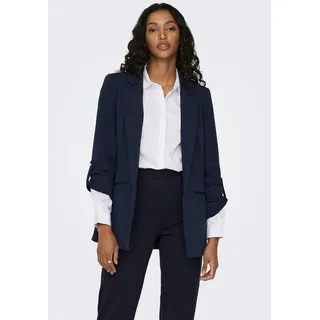ONLY Kurzblazer ONLKAYLE-ORLEEN 3/4 BLAZER TLR NOOS Materialmix, regular fit blau S (36)