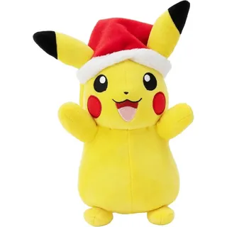 Jazwares Pokemon Pikachu Weihnachtsmütze 20 cm gelb