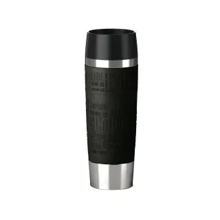 EMSA Travel Mug Grande Isolierbecher, 0,5 Liter  515615 , Fassungsvermögen: 500 ml, Farbe: schwarz