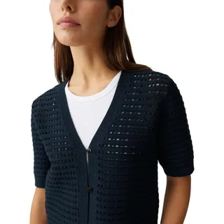 Opus Strickjacke Kurzarm Coal Blue 36