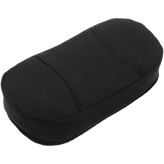 STOBAZA Auto Beinkissen aus Pu Leder mit Memory Schaum Selbstklebend Schwarz Ergonomische Knie und Oberschenkelstütze für Fahrzeug und Autositz
