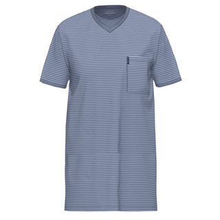 Ammann Nachthemd Extra Light Cotton (1-tlg) Nachthemd - Baumwolle - Atmungsaktiv - Lockerer Schnitt blau 52