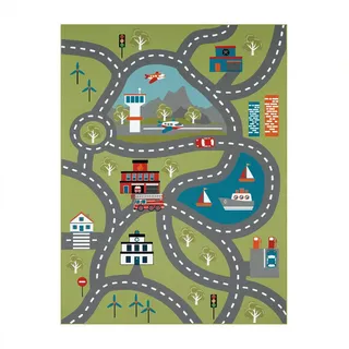 TT Home Kinderteppich 100 x 200 cm Grün