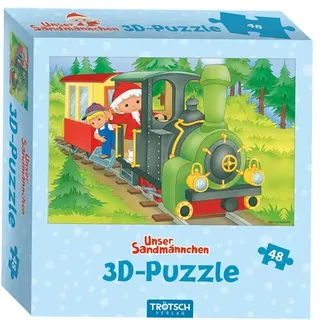 Trötsch Verlag Trötsch Unser Sandmännchen 3D Puzzle Eisenbahn