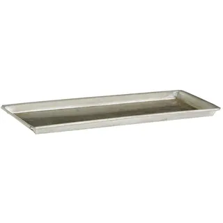Dehner Pflanzgefäß-Untersetzer 60 x 18 cm Silber