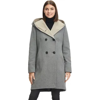 Wolljacke GIL BRET Gr. 40, grau (light grey) Damen Jacken Lange mit Eingrifftaschen