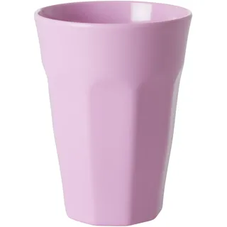 RICE Melamin Becher groß einfarbig, pink
