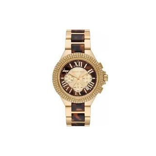 Michael Kors Uhr - Camille Chronograph Stainless Steel Acetate Watch - Gr. unisize - in Silber - für Damen