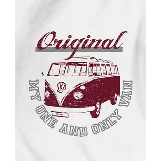 Große VW Volkswagen Fleece-Decke Bulli T1 My One and Only Rot 130 x 170 cm Camper-Van California Bus Auto Car Decke Kuscheldecke Tagesdecke Wohndecke Tagesdecke Schmusedecke Flauschdecke Retro