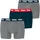 Everyday Boxershorts 3 Einheiten Grey Navy Red Combo XL