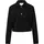 Strukturierte Jacke aus Interlock Schwarz 3XL