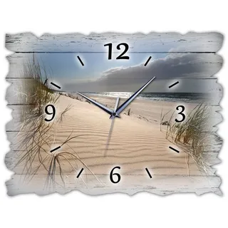 Bilder-Manufaktur Wanduhr H2a-10115 (BM, Funkuhr oder Quarzuhr, kein Ticken, lautlos, geräuschlos, gross)