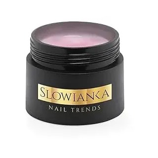Slowianka Nail Trends Konstruktionsgel, Baugel UV, LED Gel, Combi rose Half-cover aufbaugel, Nicht Glättend 15g Non-Leveling, Nicht Selbstnivellierung Aufbaugel für Gelnägel, Build Gel für UV Lampe