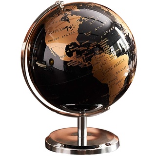 Welt Globus Bild Karten Globus für Haus Tisch Schreibtisch Ornamente Geschenk BüRo Haus Dekoration ZubehöR (Gold)