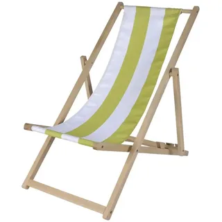 Simba Kinder-Sonnenstuhl 43 x 99 cm grün-weiß gestreift klappbar