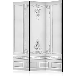 murando - Paravent Raumteiler Vintage, 135x172 cm, 3-teilig, Wohnzimmer | Mobiler Sichtschutz, sofort einsatzbereit, Holzrahmen, ideal fürs Wohnzimmer oder Büro, geruchsneutral, lichtbeständig