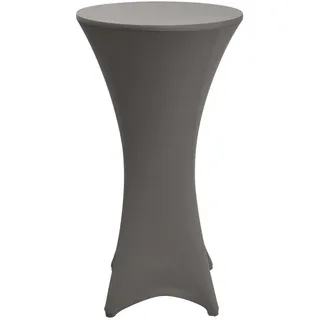Beautissu Stehtischhusse Stella Anthrazit Ø80-85cm