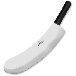 PIRGE Ecco Wiegemesser für Fleisch 35 cm - Einschneidig Kräutermesser Schlachtermesser Fleischermesser - Edelstahl Profi Küchenmesser Metzgermesser