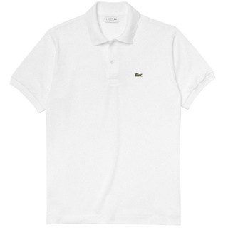 Lacoste Poloshirt Poloshirt mit Perlmuttknöpfen weiß XL
