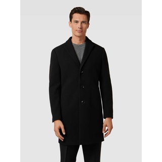 Mantel mit Reverskragen, Black, XL