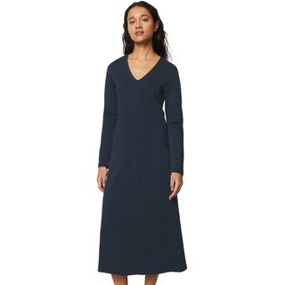 Jerseykleid MARC O'POLO "aus Interlock-Qualität" Gr. 34, Normalgrößen, blau Damen Kleider Freizeitkleider