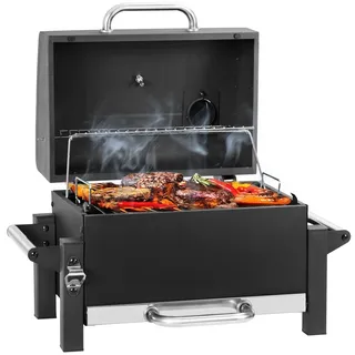 Camping Grill Klappbar, tragbarer Holzkohlegrill Tischgrill für Campingküche & Outdoor, Mini Kohlegrill faltbar mit Grillrost, ideal für BBQ, Reisen, Picknick
