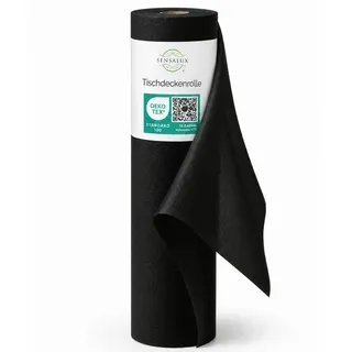 Sensalux Tischdeckenrolle 1m x 25m Schwarz