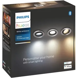 Philips Milliskin 3er Pack rund Aluminium
