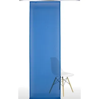 Liedeco Schiebegardine (1 St), Klettband, transparent, HxB: 245x60, ohne Paneelwagen blau