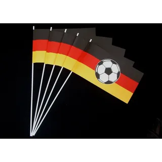 Everflag Papierfähnchen: Deutschland mit Fußball 50er Packung