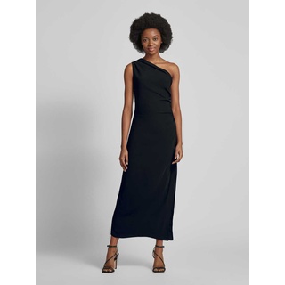 Off-Shoulder-Kleid in unifarbenem Design Modell 'NATY', Black, L