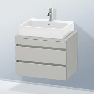 Duravit Waschtischunterschrank 2 Auszüge 70 x 51,2 x 47,8 cm Betongrau Matt