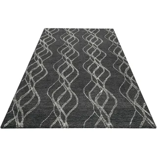 Wollteppich WECON HOME "Hendrik", grau (anthrazit), B:170cm H:8mm L:240cm, Wolle, Teppiche