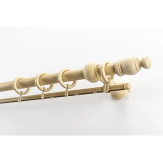GARESA Vorhangstange NOVA 2-läufig Ø 28 mm 330 cm Beige/Braun