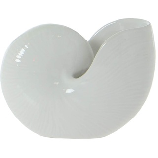 DONREGALOWEB Vase - Figur Einer Muschel aus Keramik in Weiß 0
