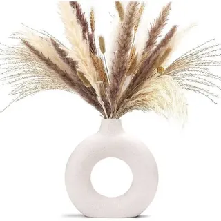 Vasen Pampasgras Keramik Blumen Deko Vasenset M Beige