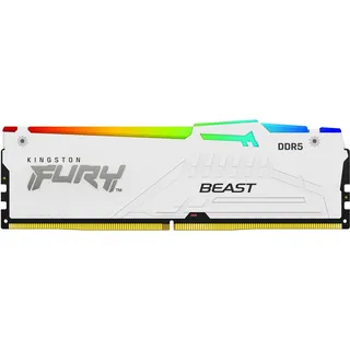 Kingston FURY Beast DDR5 5600MT/s RGB 32GB Modul (1x32GB) CL40 Weiß KF556C40BWEA-32
