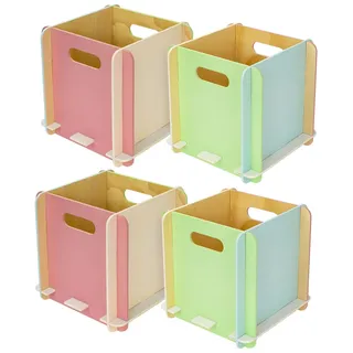 HMF Aufbewahrungsbox 25 x 25 x 25 cm 4-tlg. mehrfarbig