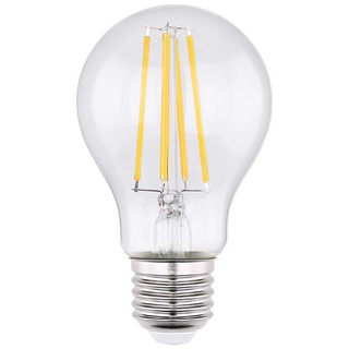 Decken Pendel Lampe Filament Zylinder Ess Zimmer Beleuchtung Glas-Rauch Hänge Leuchte im Set inkl. LED Leuchtmittel