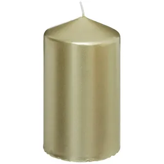 Atmosphera Créateur d'intérieur Stumpenkerze 12 cm gold