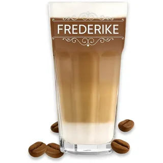 polar-effekt Latte Macchiato Glas 480 ml personalisiert mit Gravur - Geschenk-Idee zum Geburtstag - für Getränke wie Kaffee & Cappuccino - robust & hitzebeständig