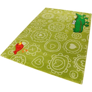 Kinderteppich SIGIKID "Crocodile" Teppiche Gr. B/L: 200 cm x 290 cm, 13 mm, 1 St., grün Kinder Kinderzimmerteppiche