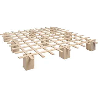 Tojo Futonbett, Buche, Holz, Buche, Schichtholz, 200x200 cm, Lattenrost, in verschiedenen Größen erhältlich, Schlafzimmer, Betten, Futonbetten