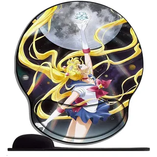 Gel Mauspad ergonomische Handgelenkauflage Anime Mädchen Sailor Moon Sty89 Office Komfort Mousepad Handgelenkpolster Handauflage Gelkissen Gelpolster für Computer Laptop Notebook