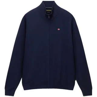 NAPAPIJRI Herren Strickjacke - DAMAVAND, Wolle, Stehkragen, Regular Fit Blau / 3XL