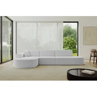 altdecor Ecksofa Ottomane Links MARI-L2-v3 - 328x171x83 cm Hellgrau Bouclé